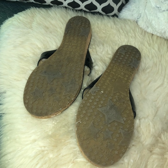 Jimmy Choo Black Patent Leather flip-flops size 36 (US 6) - Picture 9 of 13